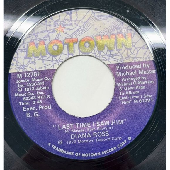 Diana Ross Save the Children / Last Time I Saw Him 45 Record Soul Motown - Picture 3 of 4